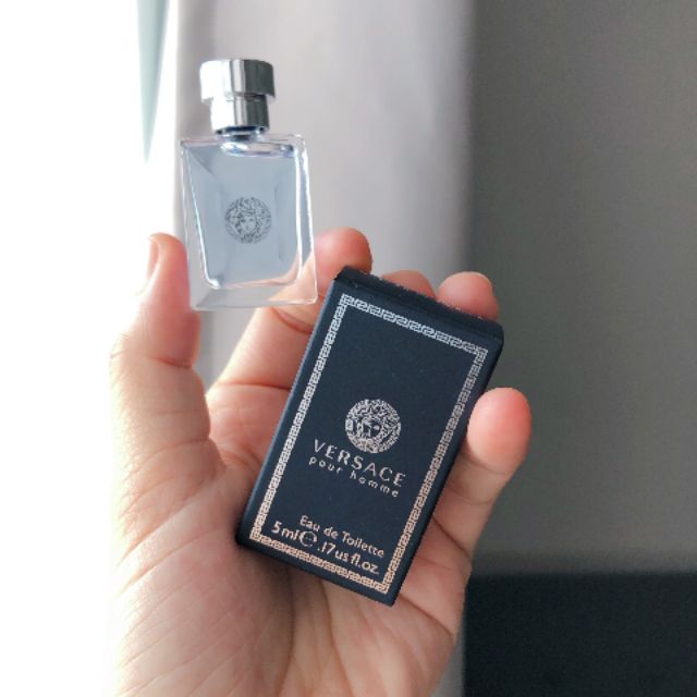 น้ำหอมเวอซาเช่มินิ VERSACE POUR HOMME EDT 5 ML mini ขนาดมินิ