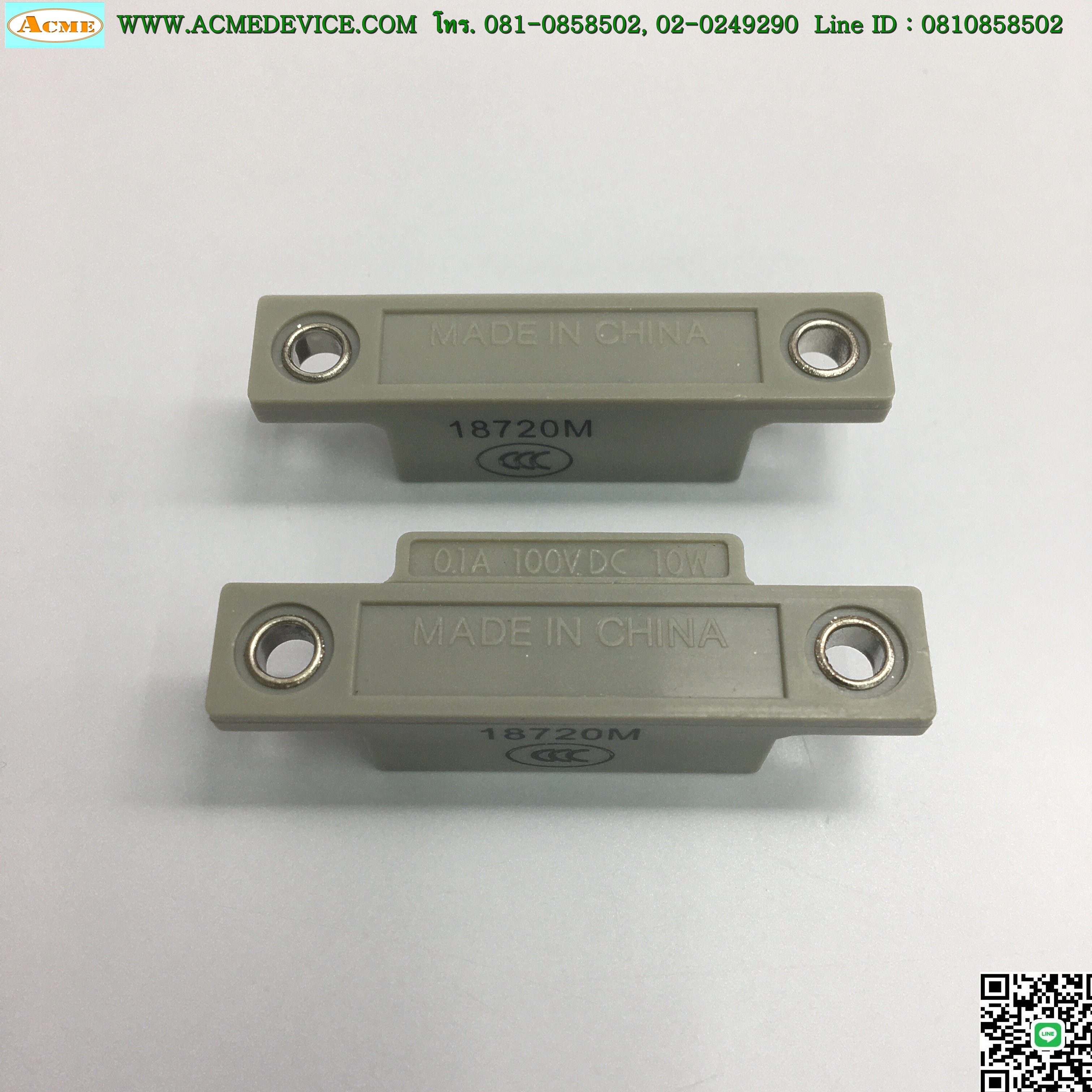 Safety Switch Omron รุ่น GLS-M1 + GLS-S1, NC (Closed Door), ระยะ 15 mm