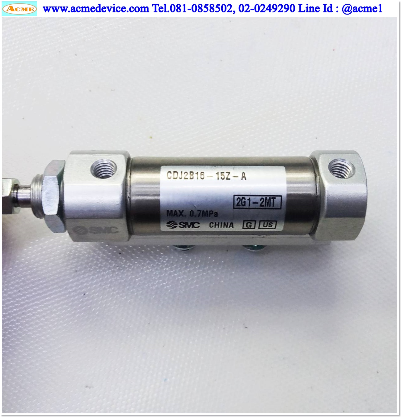 Air Cylinder SMC รุ่น CDJ2B16-15Z-A, Bore 16 mm., Stroke 15 mm.