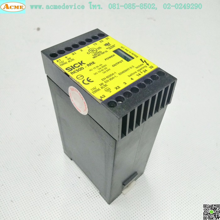 Safety Relay Sick รุ่น RE300-RA2, 24Vdc (110/230Vac)