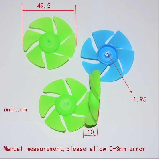 ใบพัดพลาสติก 6 ใบ