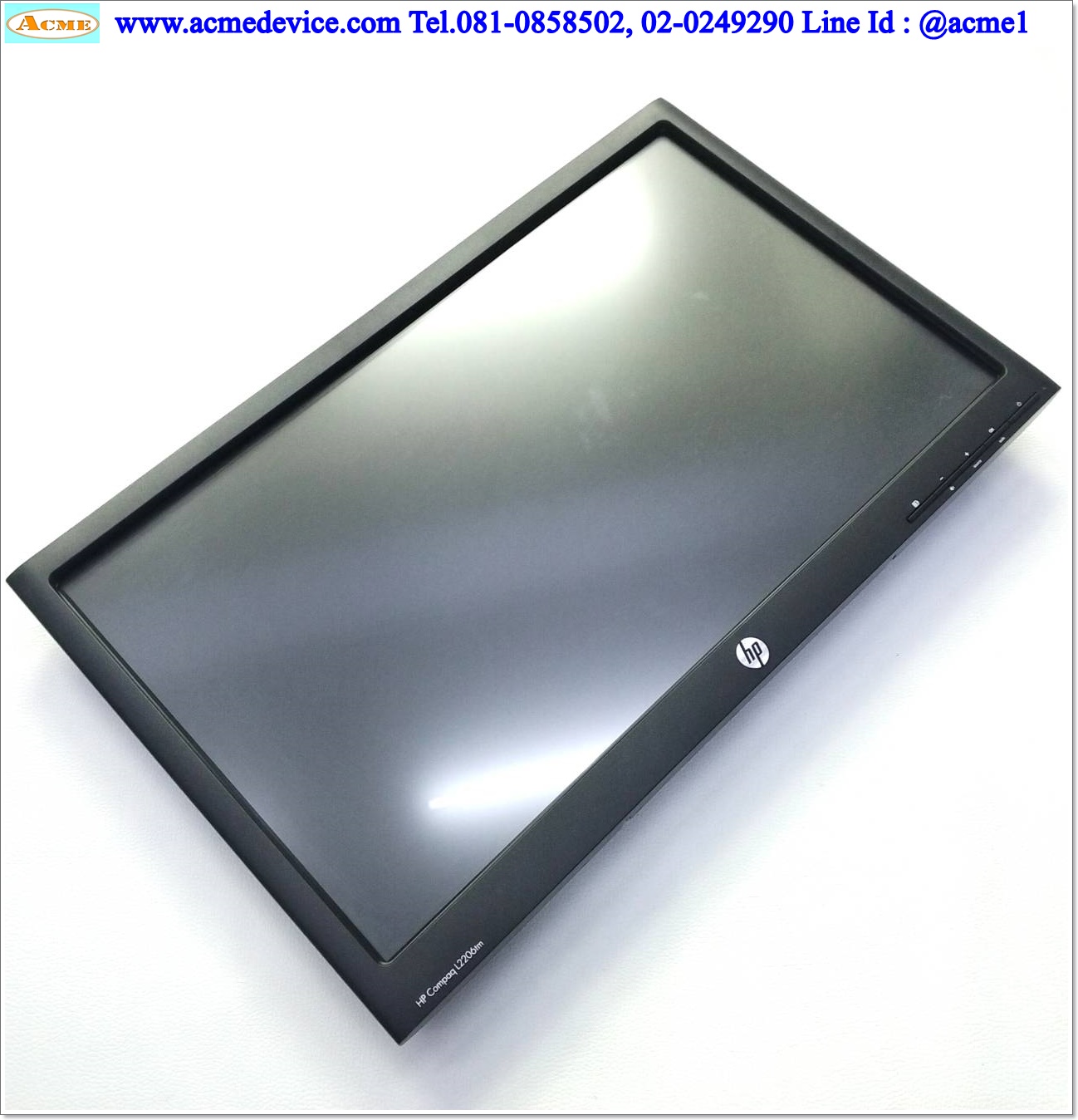 LCD Touch Monitor HP รุ่น Compaq L2206tm, 21.5", 100-240V, Interface VGA, DVI, DP, USB (ไม่มีขาจอ)