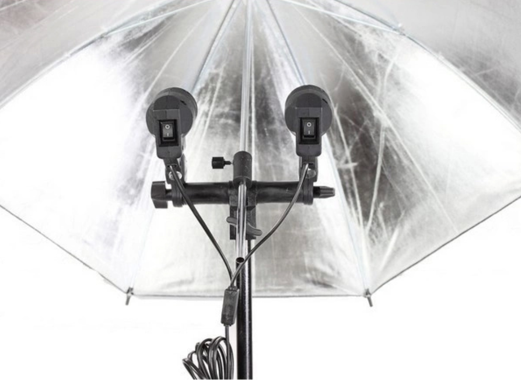 หัวใส่หลอดไฟถ่ายภาพแบบ2in1 (ขั้วE27) สำหรับใช้กับขาตั้งแฟลชหรือขาตั้งไฟสตูดิโอ