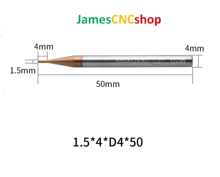 1PC 4 ฟัน HRC 55เครื่องกลึง CNC Endmill Bits ทังสเตนสแตนเลสสตีลเครื่องจักรกลโลหะผสมโลหะทำงานคาร์ไบด์มิลลิ่งเครื่องตัด