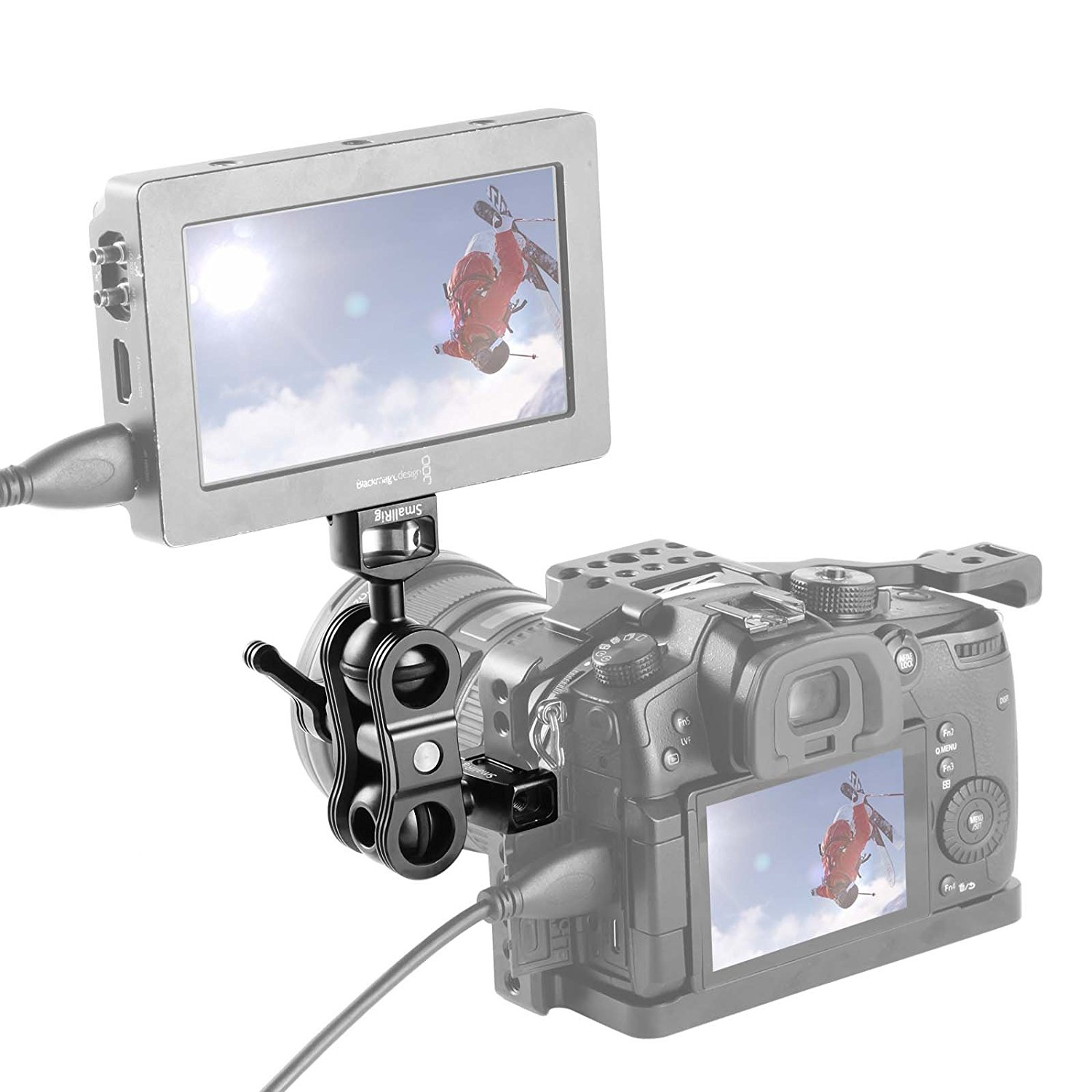 SMALLRIG® Articulating Arm with Screw Ballhead and NATO Clamp Ballhead 2071 (ByOrder รอสินค้า2-3วัน)