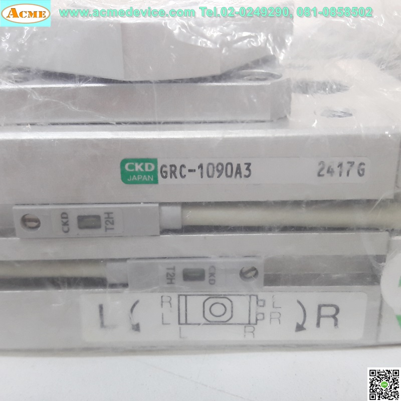 Rotary Actuator CKD รุ่น GRC-1090A3 + Controller LN-DN + Photoelectric sensor BHE-LN-04CS-10HCLDSDN, 24V