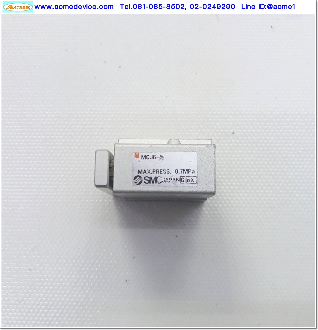 Compact Guide Cylinder SMC รุ่น MCJ6-5, Bore 6 mm, Stroke 5 mm