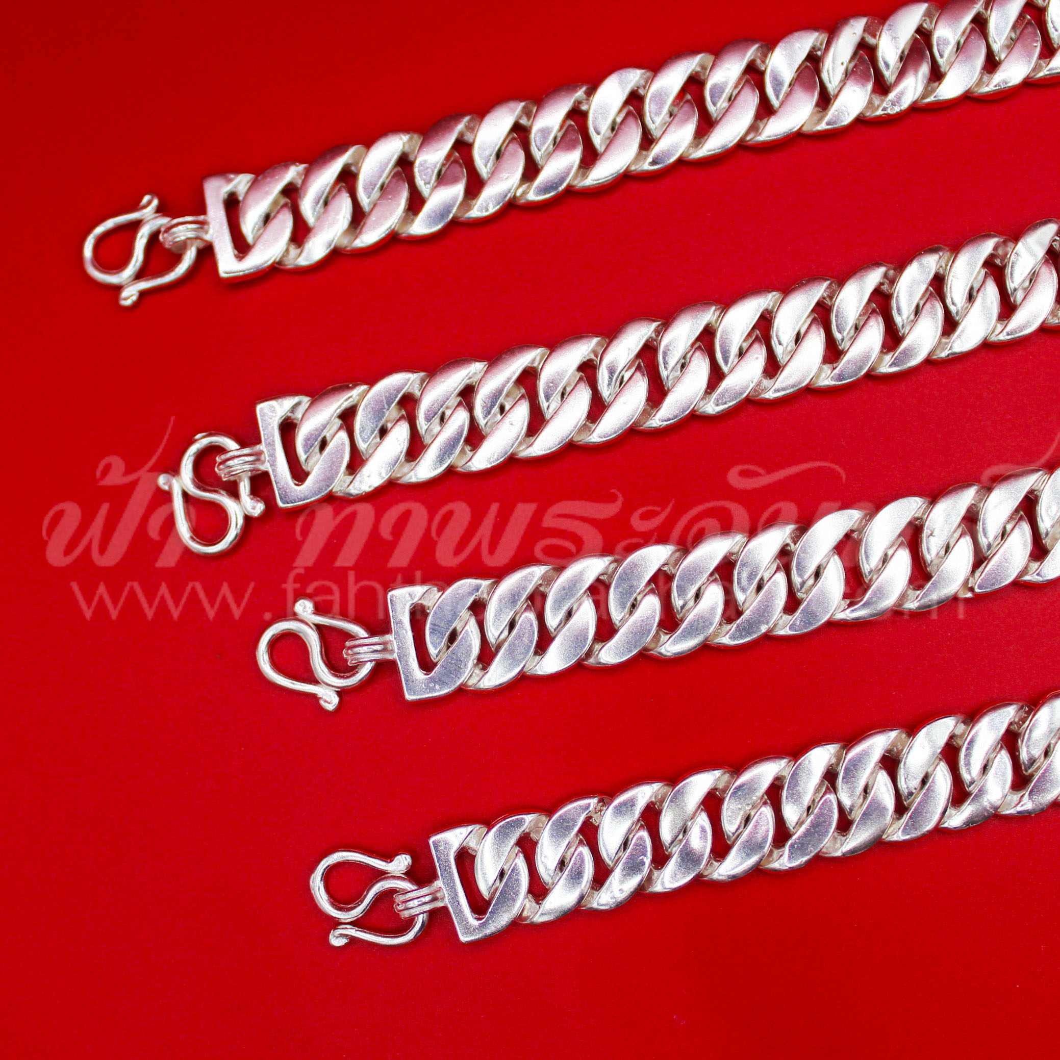 กำไลข้อมือเงินแท้ 92.5% ลายเลส