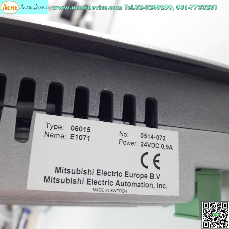HMI Touch Screen Mitsubishi รุ่น E1071, Navigator, Type 06015, 7" (มือสอง)
