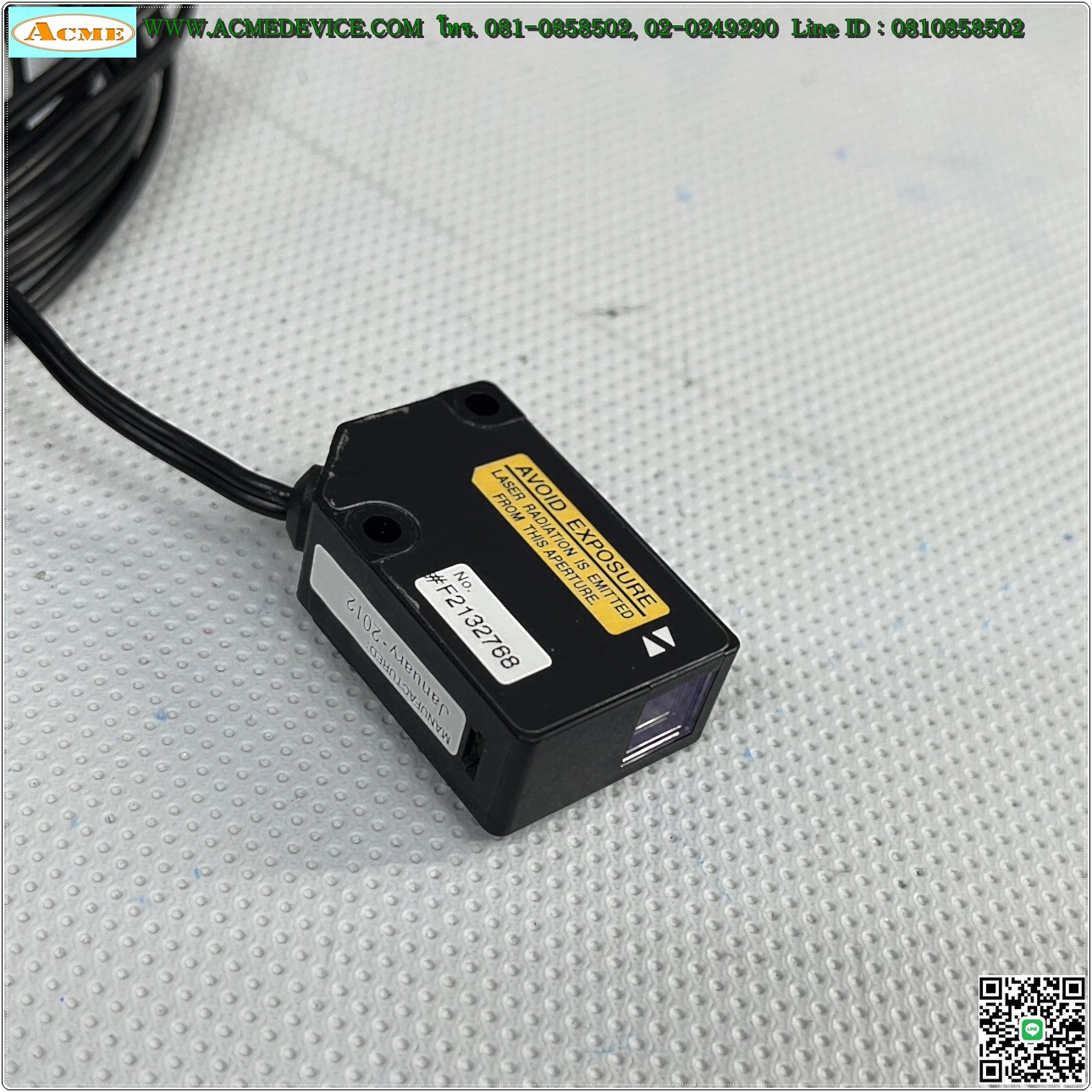 Laser Keyence รุ่น LV-21A + LV-H62, ระยะ 7 M, NPN (ใช้กับแผ่นสะท้อน)