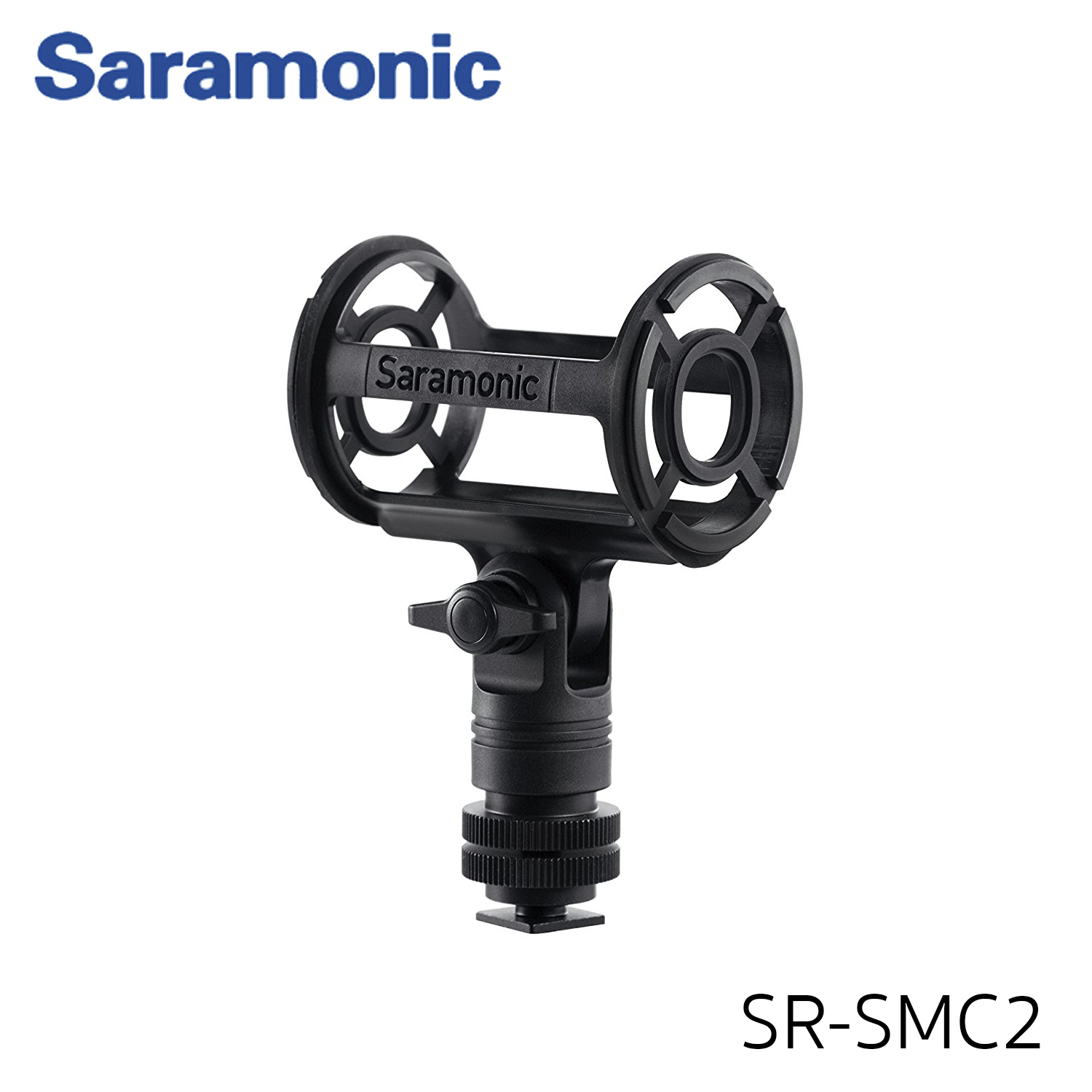 Saramonic SR-SMC2 Shotgun Microphone Shockmount with Cold Shoe, 14, 38, & 58 Threads for Cameras, Tripods, Stands & Boom Poles รับประกันศูนย์ไทย 1 ปี