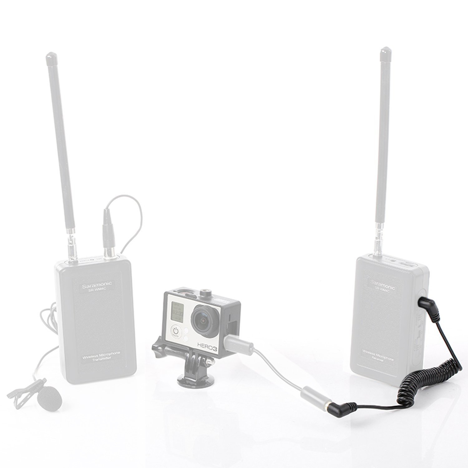 Saramonic SR-CS350 3.5mm Male Stereo TRS to 3.5mm Male Stereo TRS Output Connector Cable - Connects Audio MixersMicrophones to CameraRecorders (2 Pack) รับประกันศูนย์ไทย 1 ปี