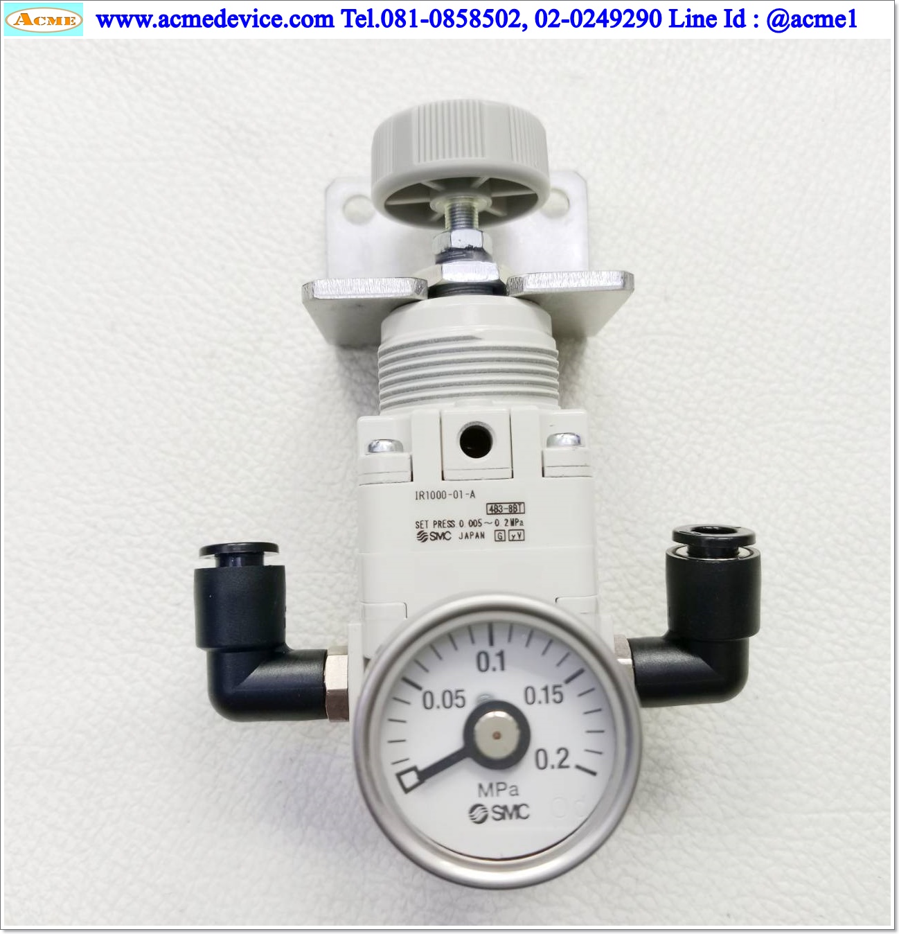 Precision Regulator SMC รุ่น IR1000-01-A, 0.005-0.2 MPa