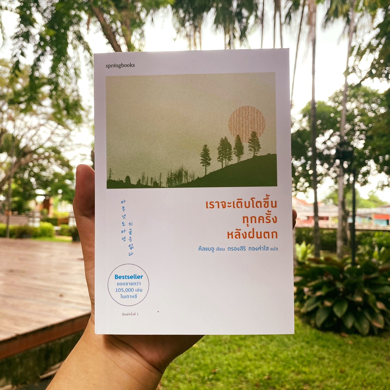 หนังสือเรื่อง เราจะเติบโตขึ้นทุกครั้งหลังฝนตก : คึลแบอู (Geulbaewoo) : สำนักพิมพ์ Springbooks