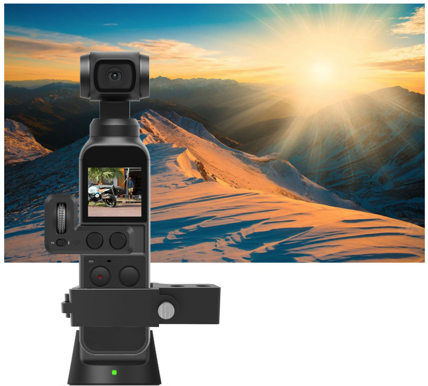 อุปกรณ์เสริมสำหรับต่อขาตั้งกล้องกับ Dji Osmo Pocket