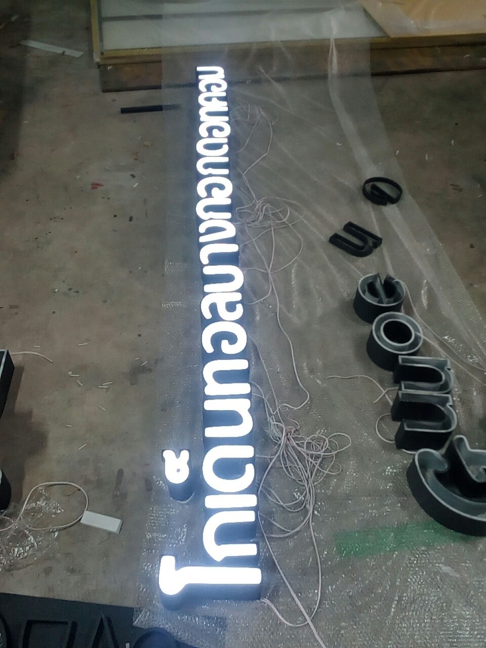 งานป้ายกล่องไฟ