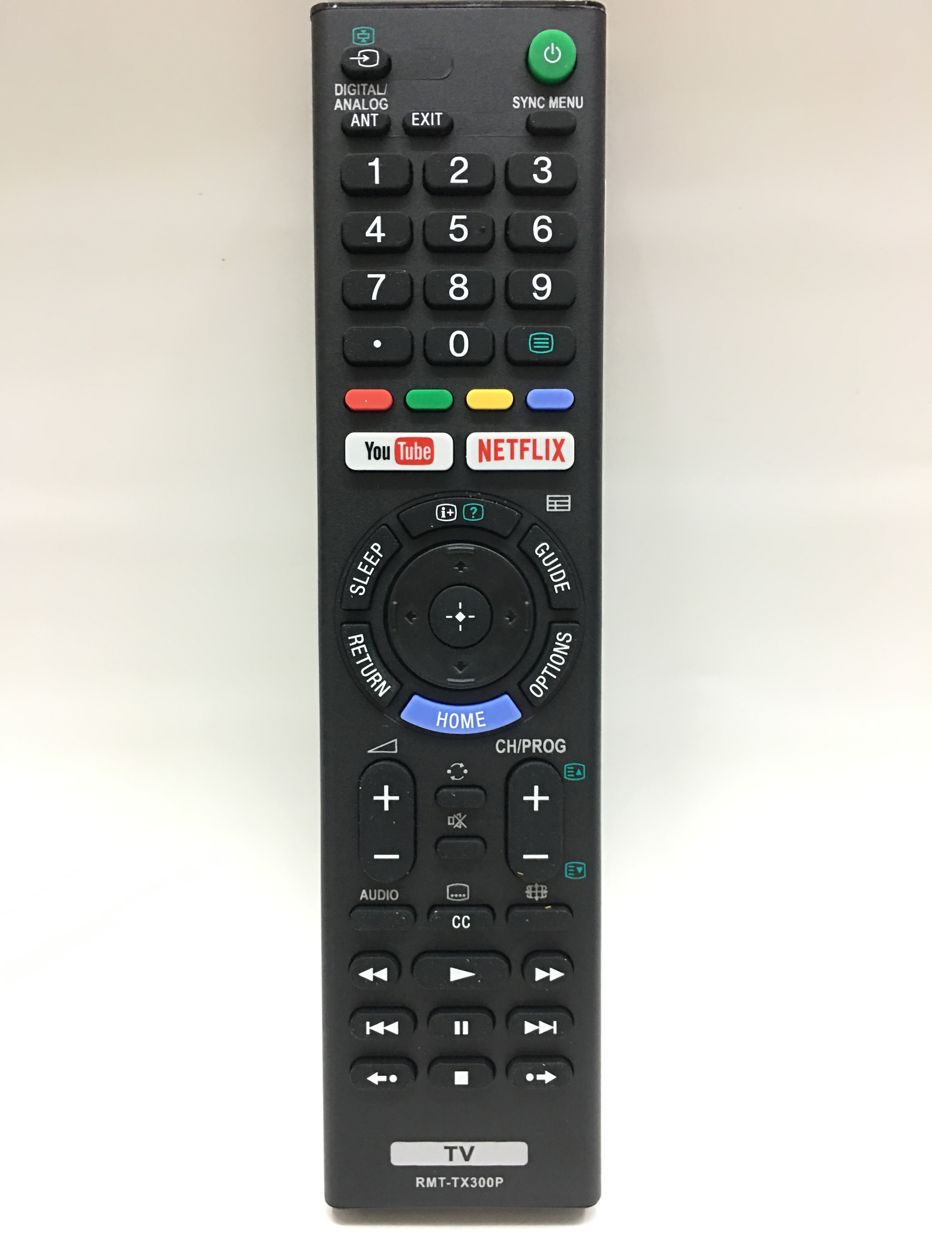 รีโมทสมาร์ททีวี โซนี่ Sony รุ่น TX300P (YouTube/Netflix) [ใช้กับSony Smart TV ได้ทุกรุ่น]