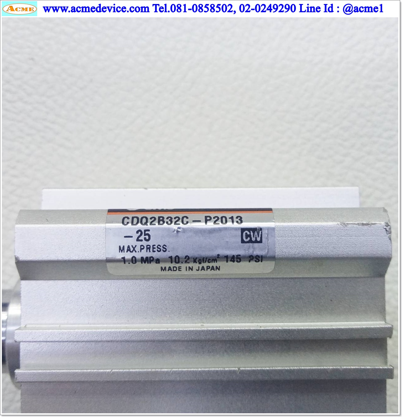 Air Cylinder SMC รุ่น CDQ2B32C-P2013-25, Bore 32 mm., Stroke 25 mm.