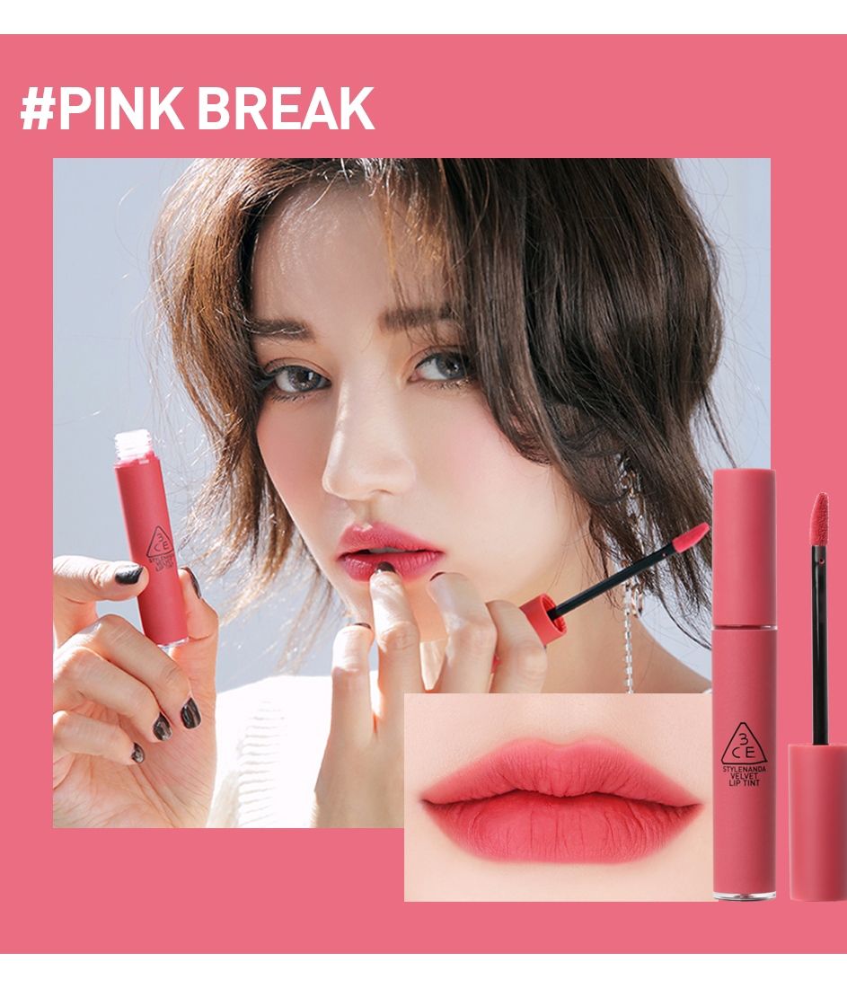 ลิปเนื้อเวลเวตแมท 3CE Velvet Lip Tint สี Pink Break