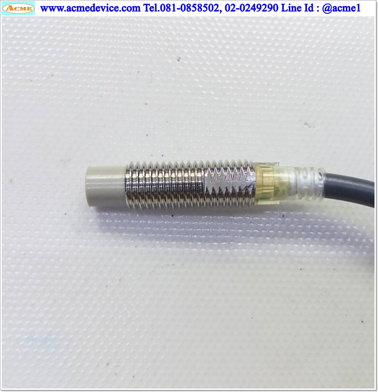 Proximity Omron รุ่น E2E-X2MF2-Z, M8, ระยะ 2mm, 3wire, PNP, NC, Unshielded, Inductive