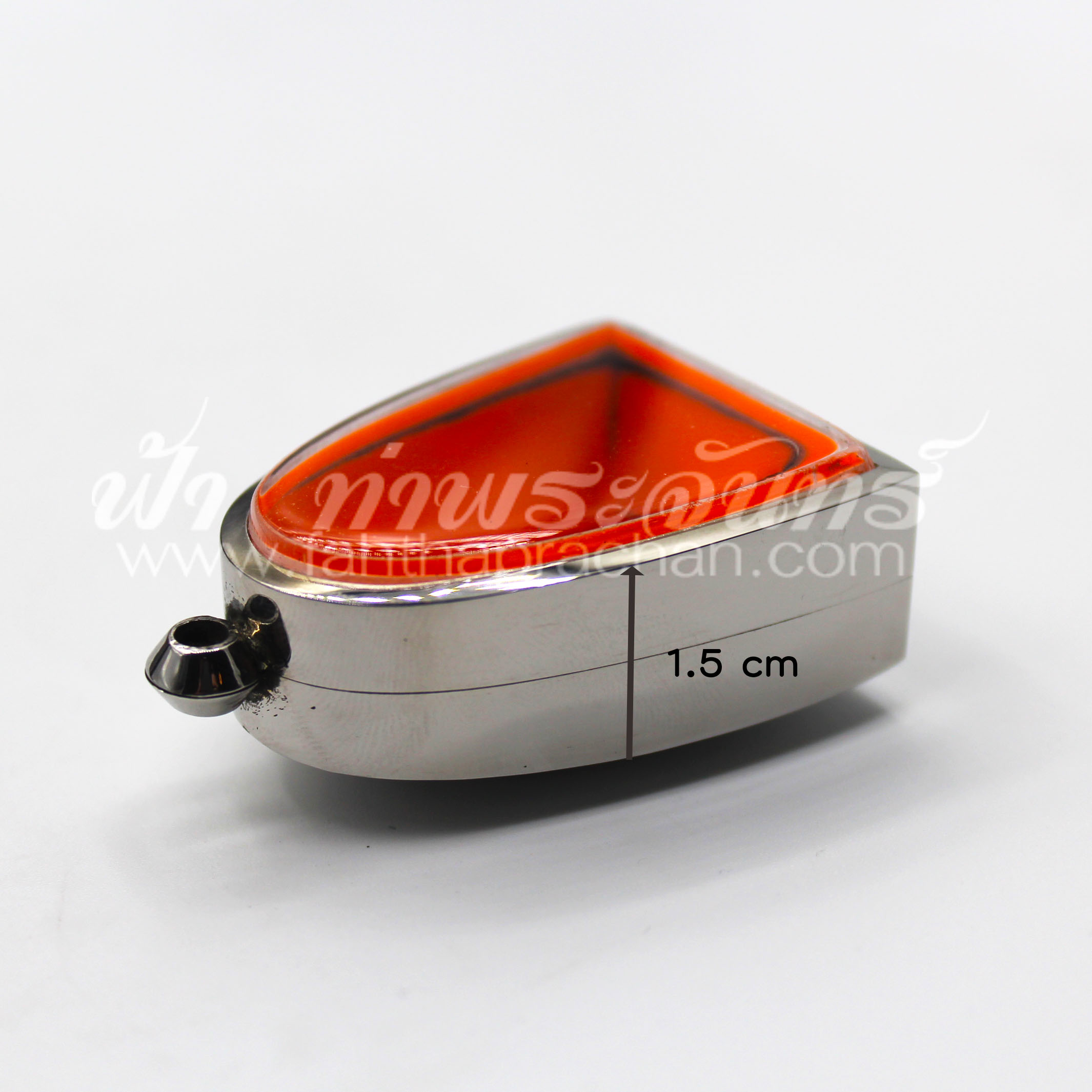 ตลับรูปเหมือน ปู่โต๊ะ หน้าเดียว สแตนเลสพุก