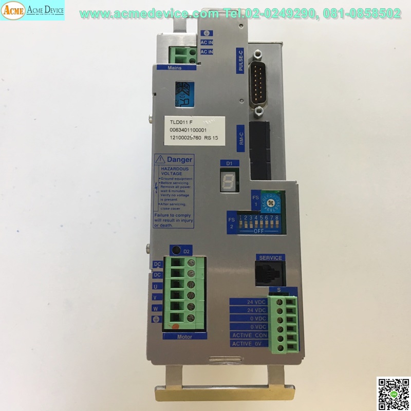 Stepping Driver Set BERGER LAHR type TLD011F & Motor SIEMENS, 1FL3043-0AC31-0BG0, 6Nm., 270w, 3 Phase