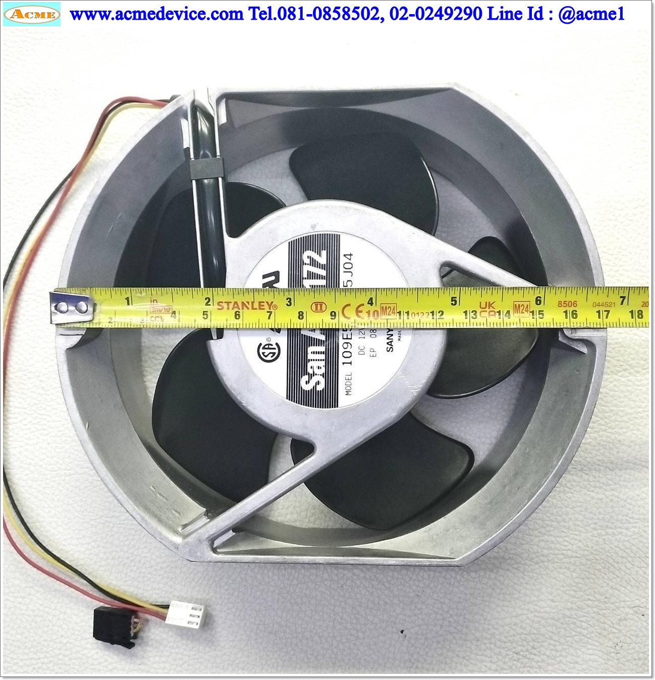 พัดลม Colling Fan Sanyo Denki รุ่น San Ace 172, 109E5712Y5J04, 12Vdc, 150 x 172 x 51 mm.