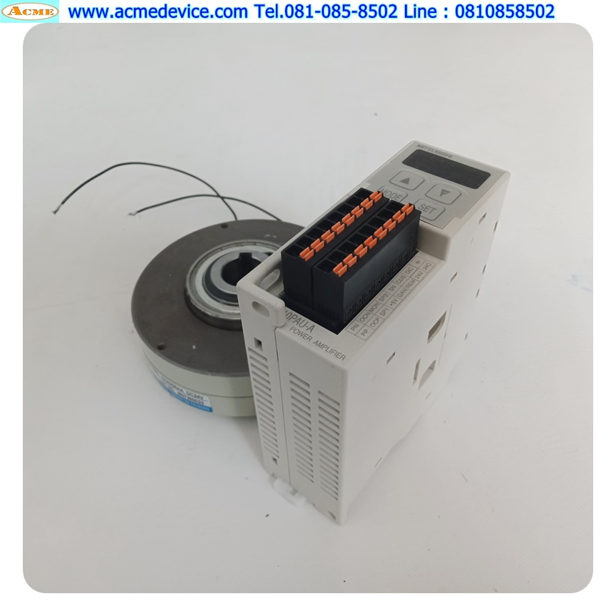 Tension, Power Amplifier Mitsubishi รุ่น LD-10PAU-A + Magnetic Particle Brake ZKX0S6AA, 24Vdc, 6 Nm