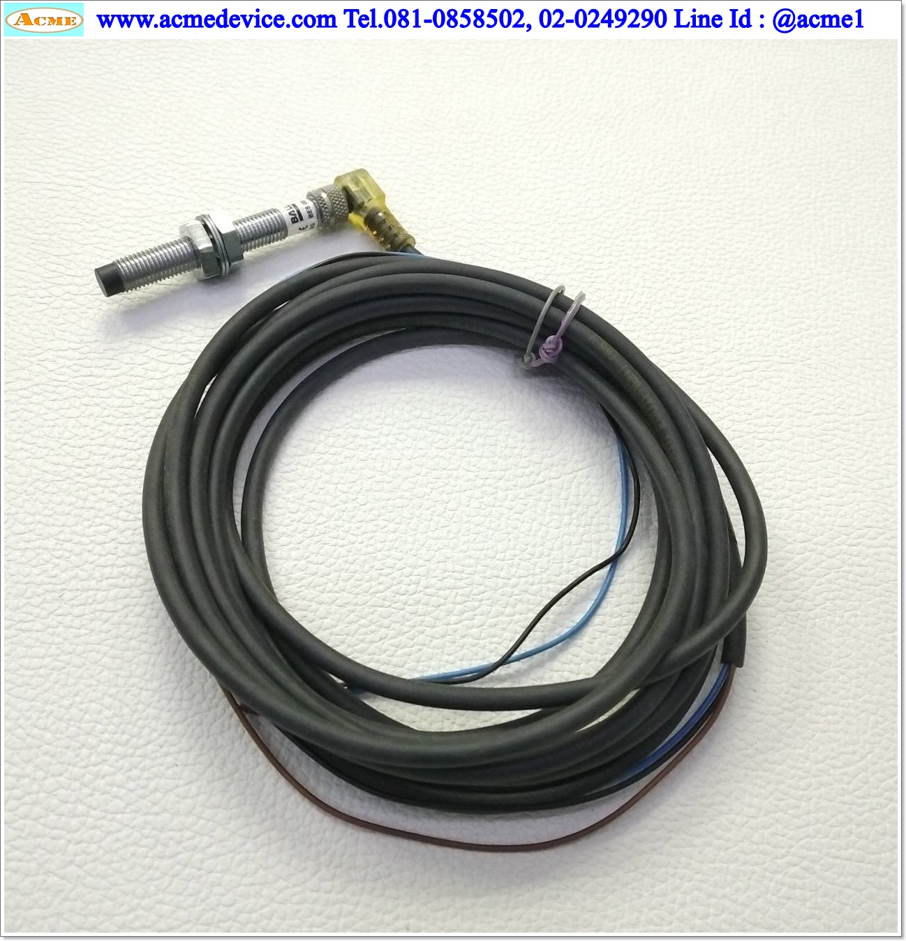 Proximity Balluff รุ่น BES M08MG1-PSC60F-S49G, M8, ระยะ 6 mm, PNP, NO,Unshielded