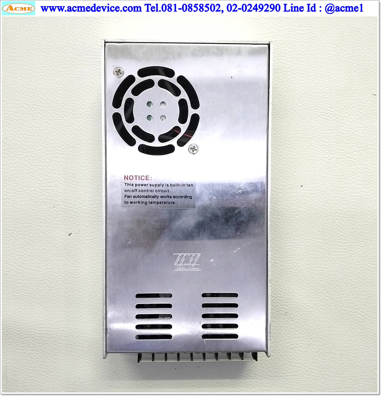 Power Supply Mean Well รุ่น S-320-24, Output 24V, 12.5A, 300W