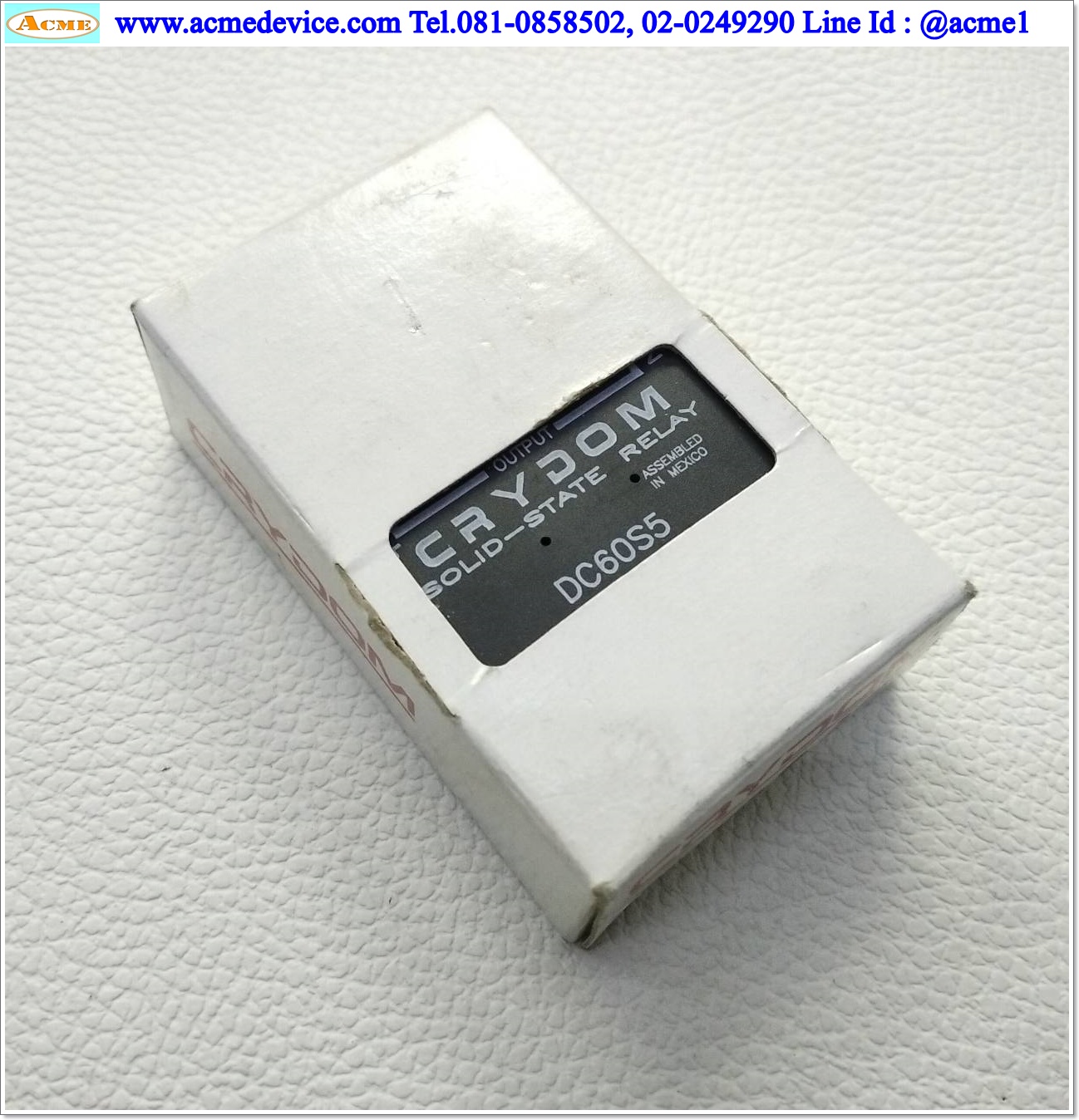 Solid State Crydom รุ่น DC60S5, Input 3.5 to 32 Vdc, Output 60 Vdc Vac, 5A