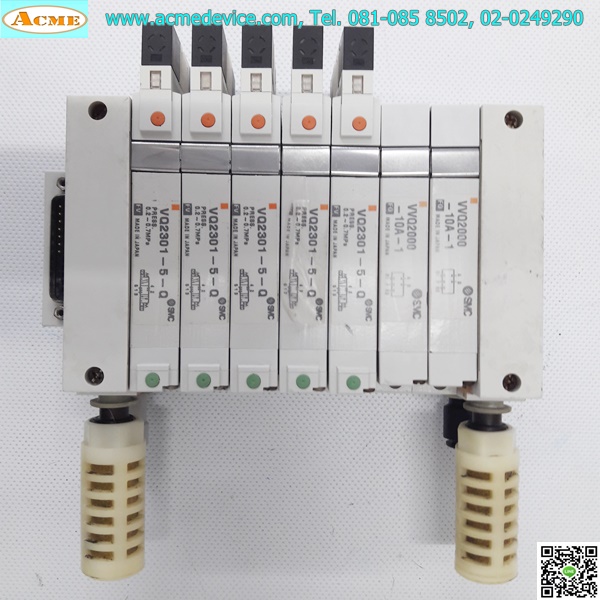 Solenoid Valve SMC รุ่น VQ2301-5-Q (5), 2 คอยส์, 3 Position, 24V