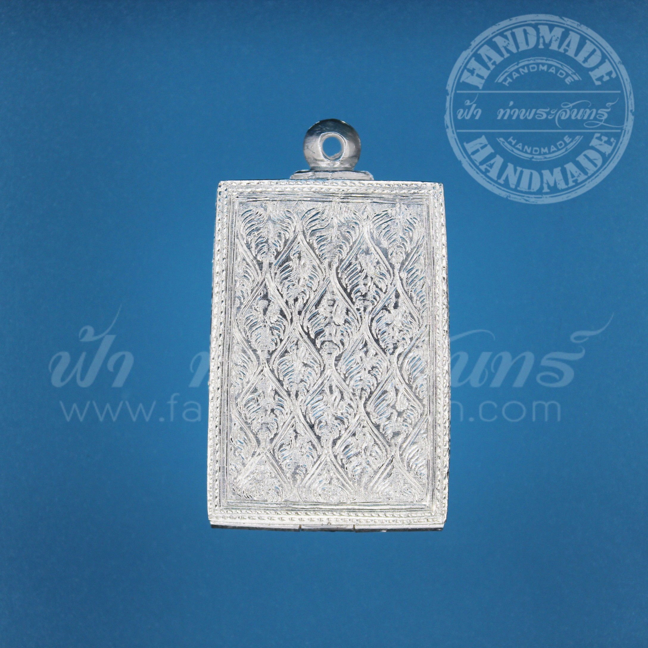 ตลับสมเด็จ ปิดหลัง เงินแกะลาย 92.5%