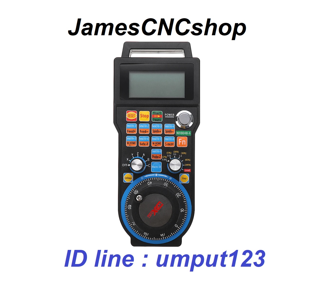 Wireless CNC Handwheel MACH3 6 Axis Pulse Pendant MPG สำหรับเครื่อง mini CNC
