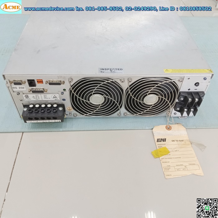 DC Plasma Generator ENI DCG-100 รุ่น DCG2D-E011100010