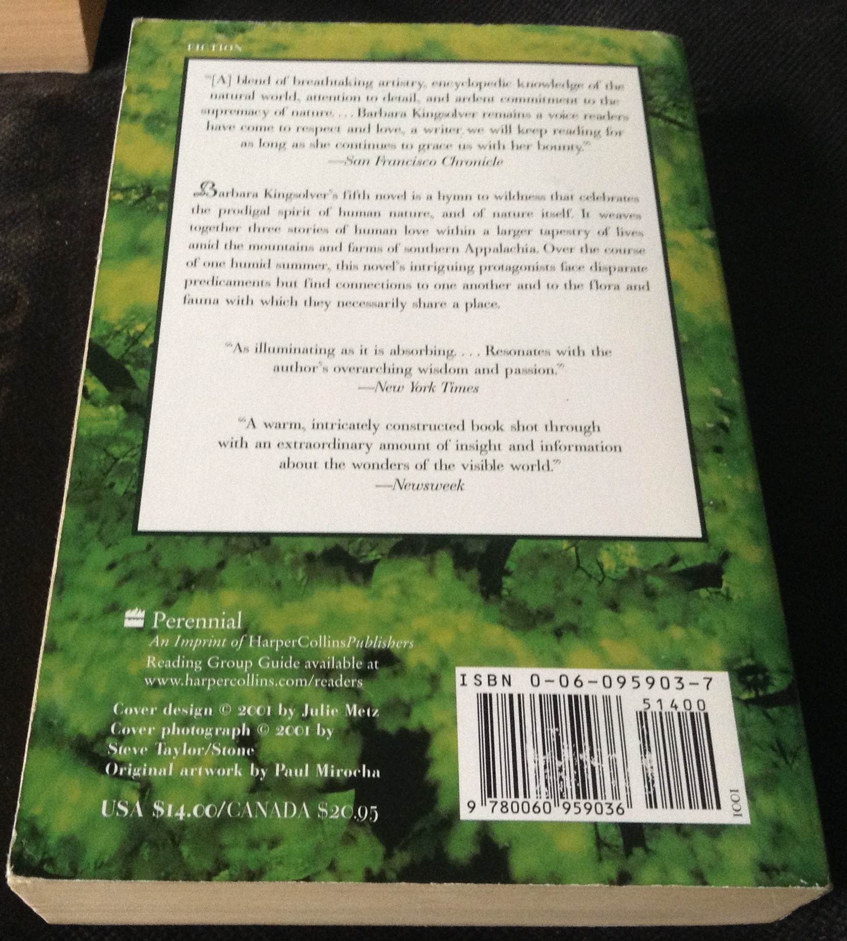 Prodigal Summer by Barbara Kingsolver ราคา 180