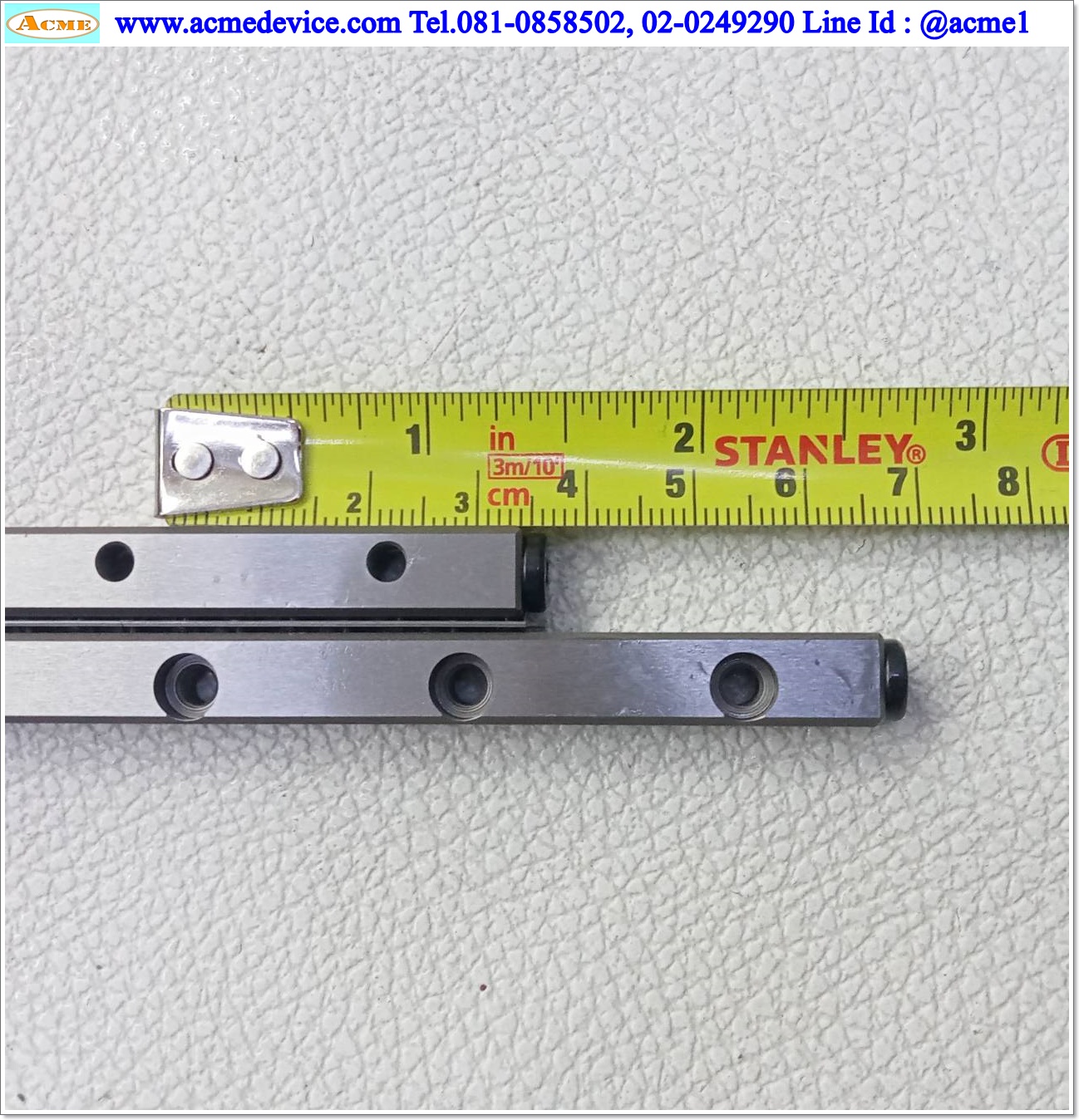 Cross-Roller Guide IKO รุ่น CRW3-150, รางสไลด์ขนาด 18 mm. x 150 mm., Stroke 70 mm.