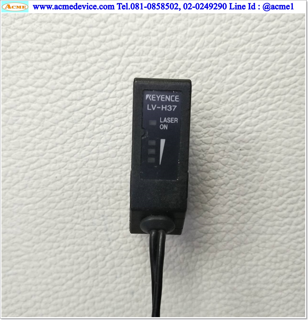 Laser Keyence รุ่น LV-21A + LV-H37, NPN ละเอียด 50 micron (ไม่มีฝาปิด)