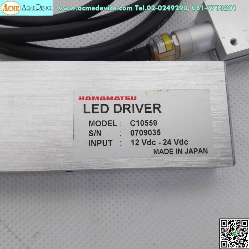 Sensor LED Driver Hamamatsu รุ่น C10559-01 & LED Head, 12-24Vdc