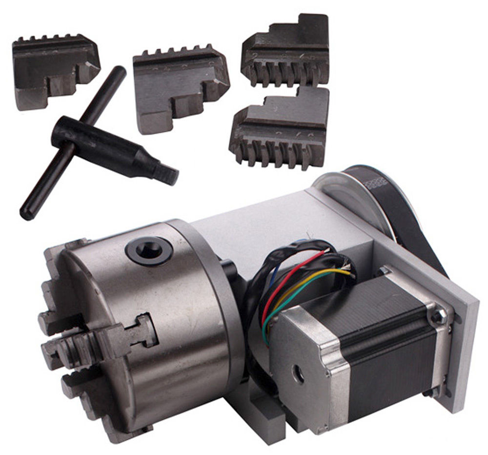 Mini CNC 6040 4 Axis ชิ้นงาน X 400mm Y600 mm Z 100 mm สี่แกน Spindle 2200W