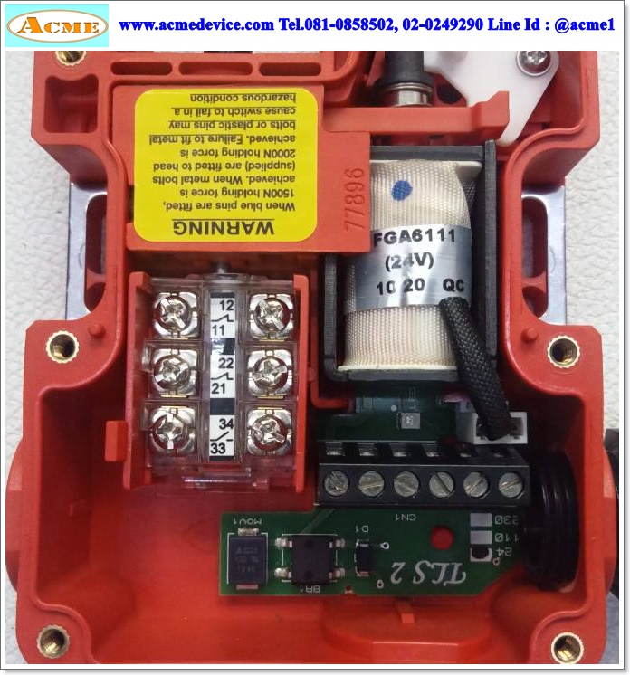 Safety switch Omron รุ่น TL8012, TL8012-S2024FM, 24V AC/DC, 3NC, 2NO