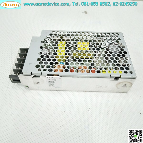 Power Supply Cosel รุ่น PBA75F-24-N1, 24V, 3.2A, 75W