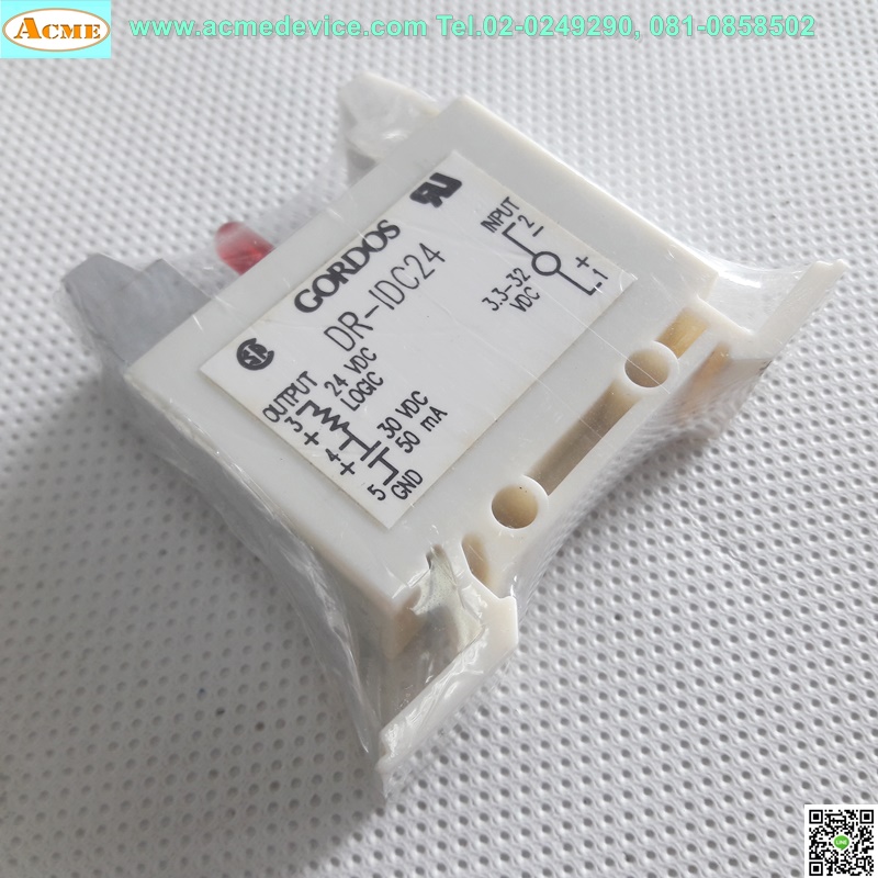 Solid State Relay Gordos รุ่น DR-IDC24, Input 4 to 32 Vdc, Output 20-30Vdc 0.5A