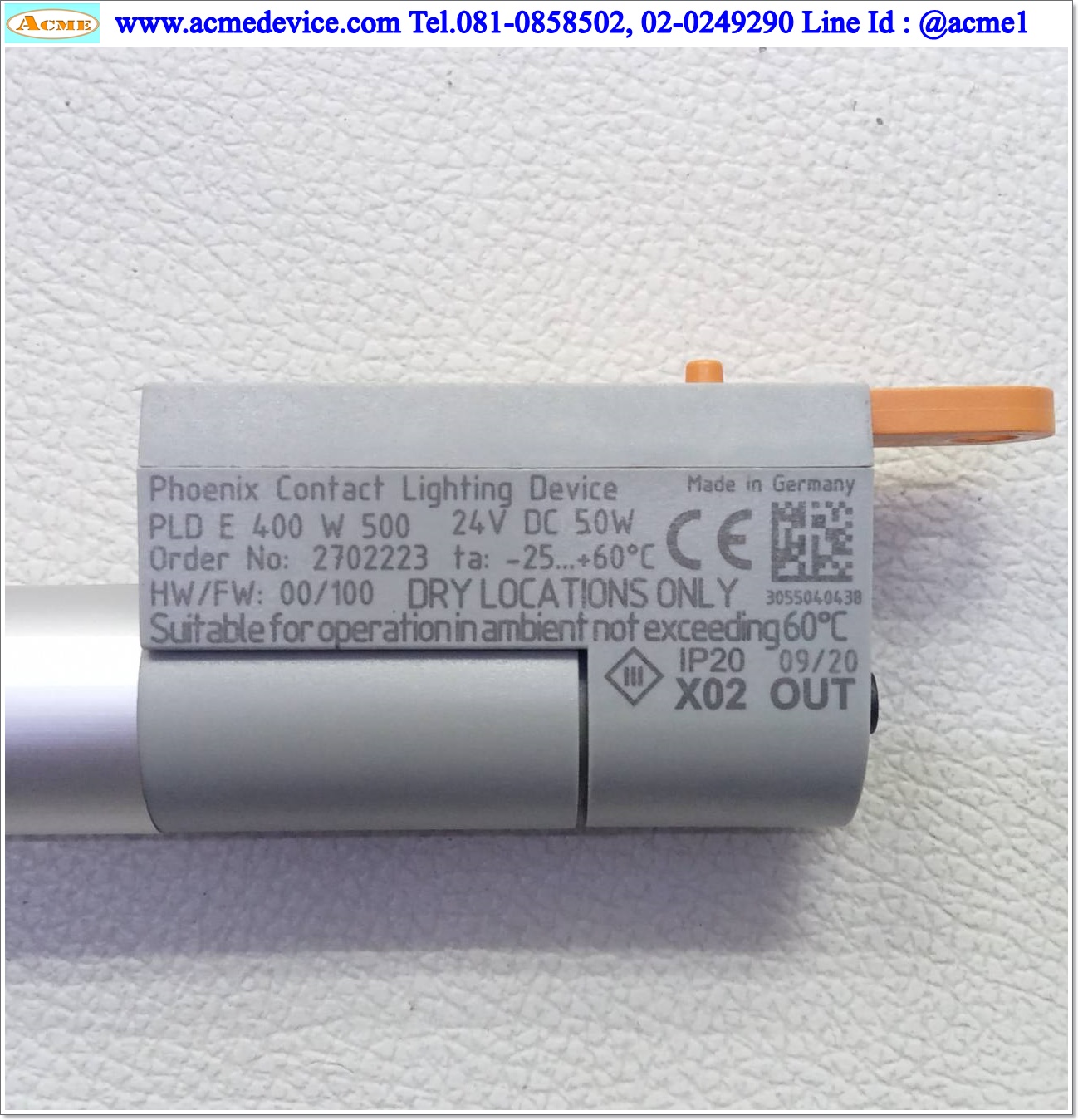 LED enciosure Light Phoenix Contact รุ่น PLD E 400 W 500, 24Vdc, 50W