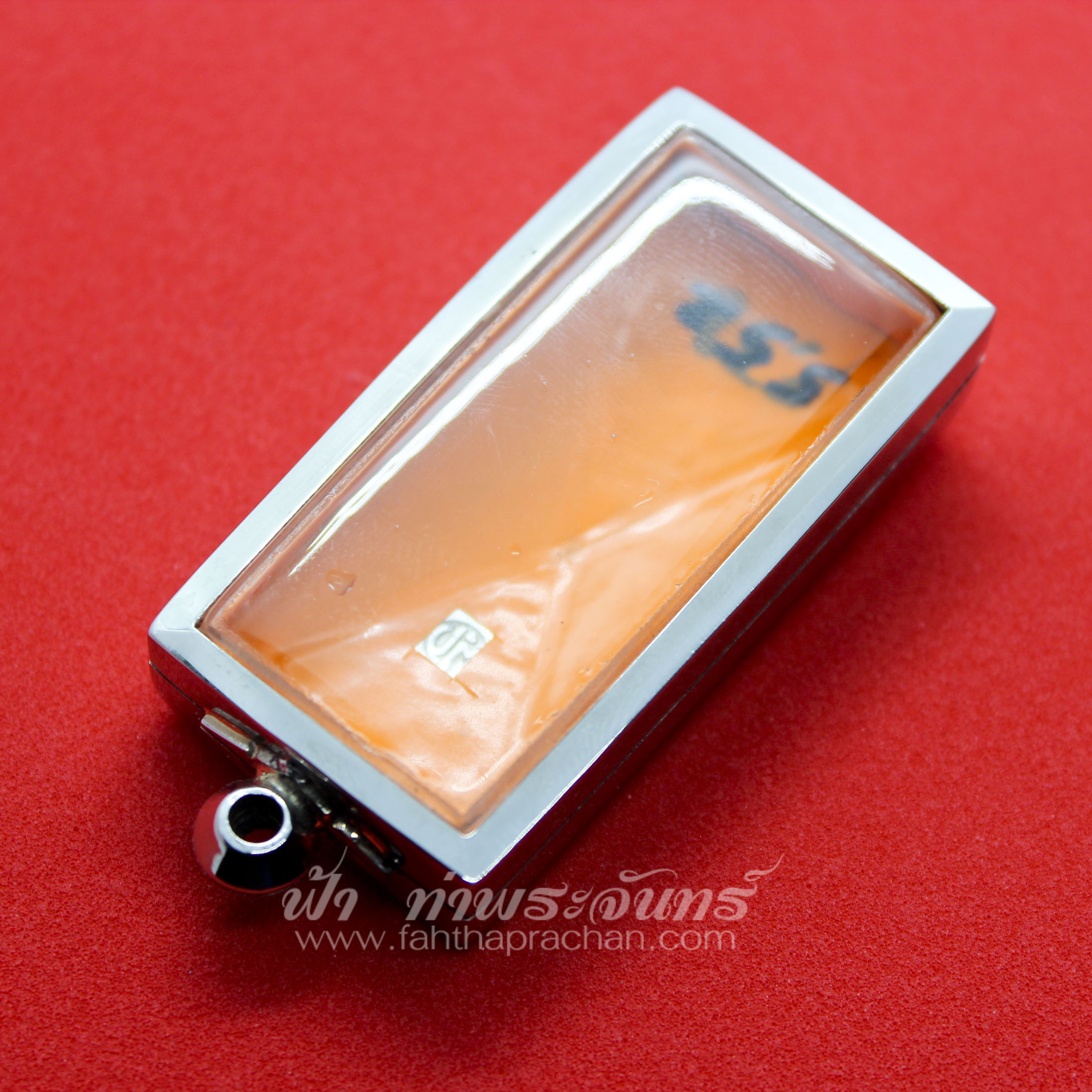 ตลับพระสมเด็จ พิมพ์ไพ่ตอง ปิดหลัง สแตนเลส พุก