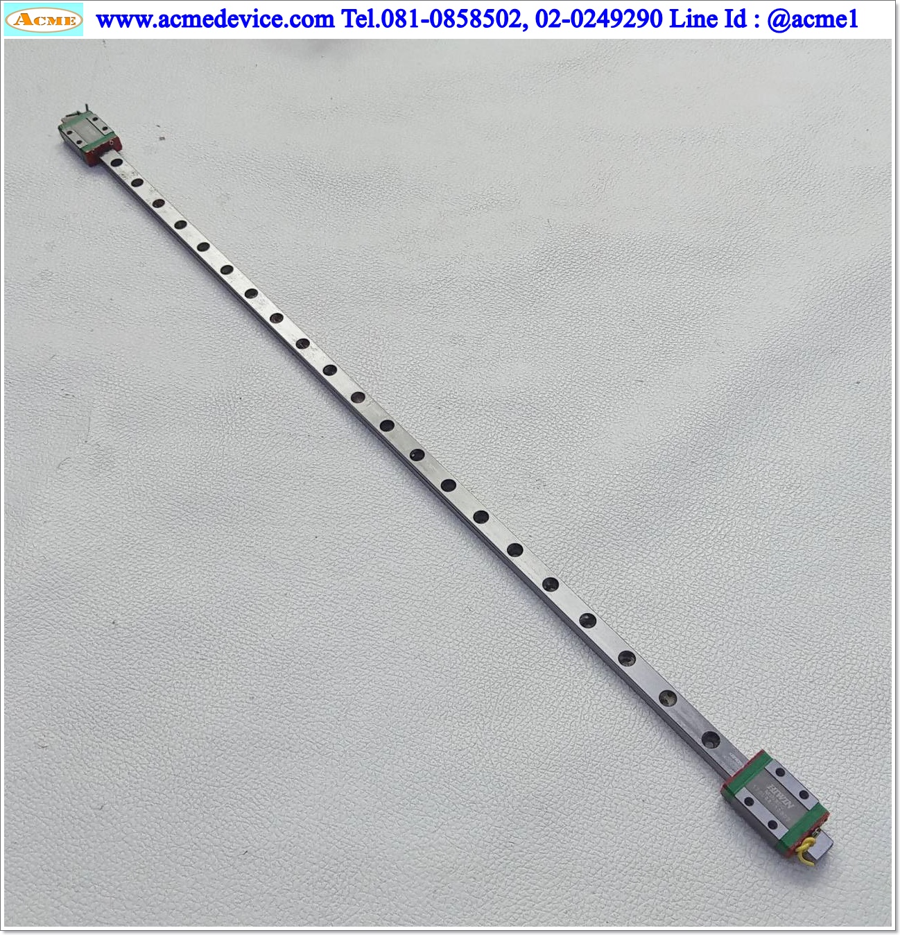 Linear Block and Rail Hiwin รุ่น MGN9CC, รางสไลด์ขนาด 9 mm x 500 mm. (2 Block)
