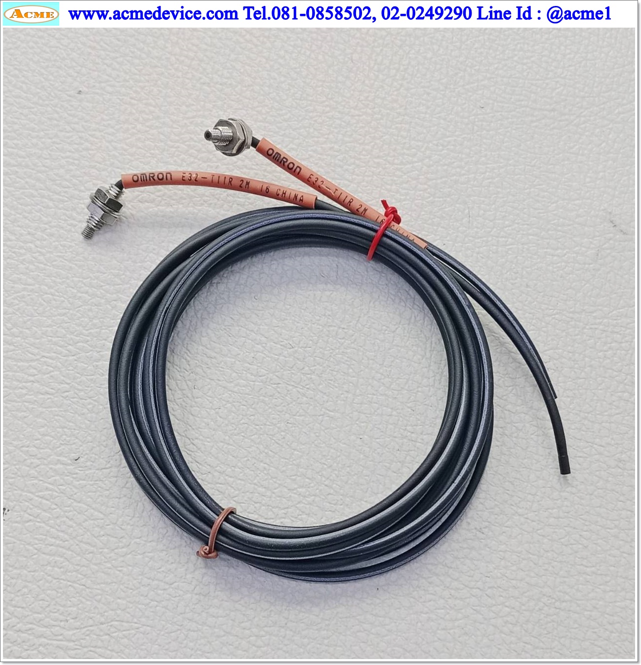 Fiber Unit Omron รุ่น E32-T11R 2M, M4 (รับ-ส่ง)