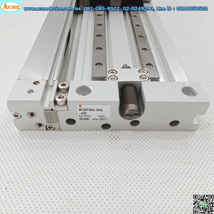 Rodless Cylinder SMC รุ่น MY2HT16G-300L-A93 (Linear Actuator), ยาว 460 mm., Bore 16 mm., Stroke 300 mm.