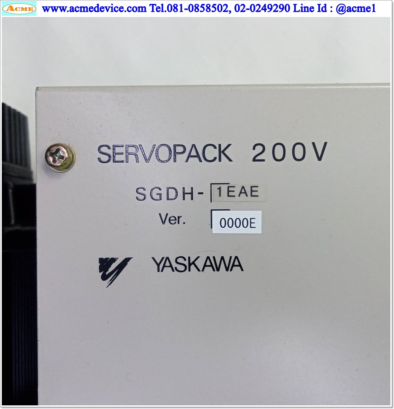 Servo Drive Yaskawa รุ่น SGDH-1EAE & Motor SGMGH-1EA2A21, 15kW (15000W), 1500r/min, 95.4 Nm