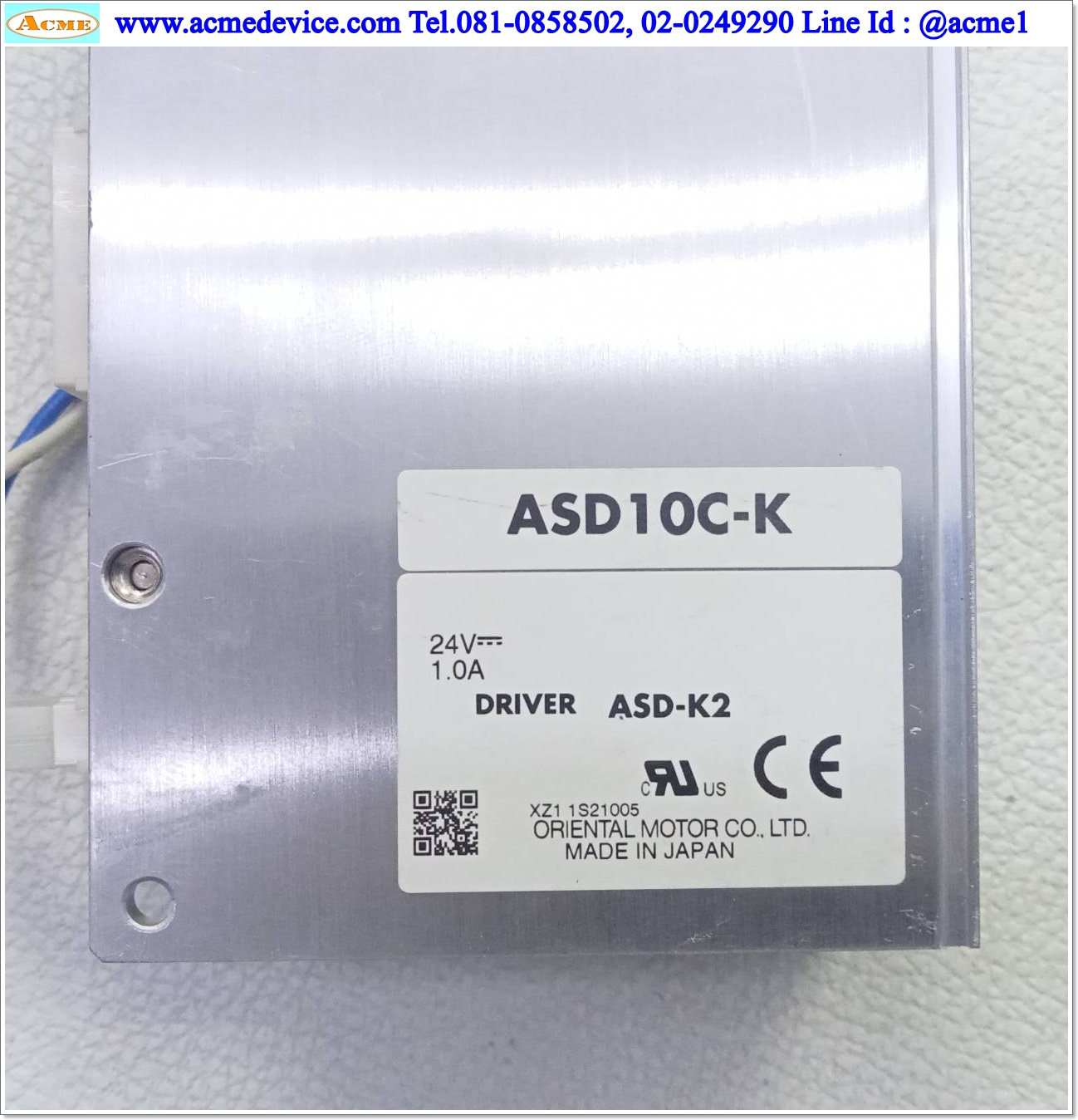 Closed Loop Stepper Oriental รุ่น ASD10C-K & Motor ASM34BK-H100, Gear Ratio 100 :1, CC030VAF-M, 24Vdc, 1.0A